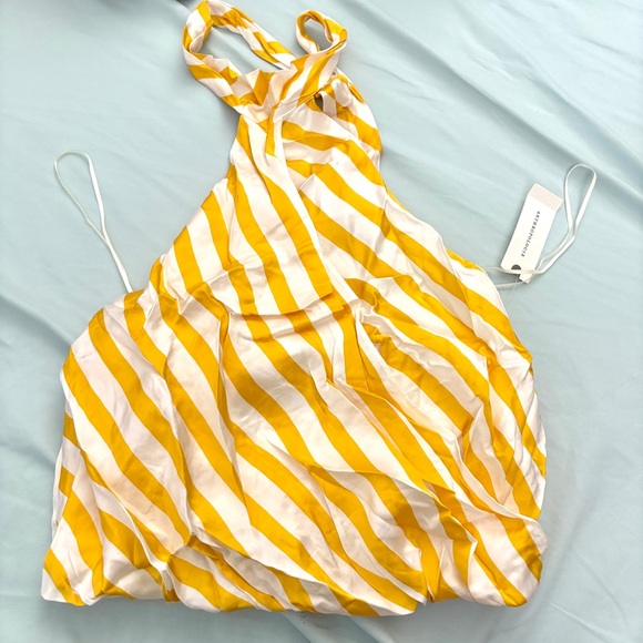 ANTHROPOLOGIE Maeve Halter Scarf Bubble-Hem Tank NWT Size XX-Small - Picture 3 of 9